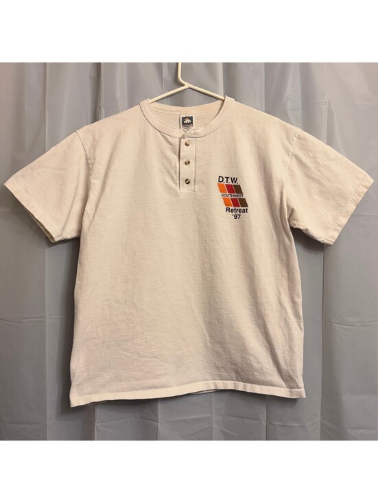 Cotton Deluxe Other - Vintage 1997 Men's DTW Detroit Airport Southwest Airlines Retreat Henley T-Shirt